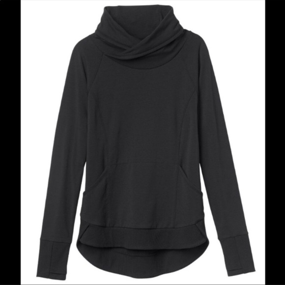 ATHLETA SWEATSHIRT TECHIE SWEAT TRACK YOGA MEDIUM (black) - Picture 2 of 6